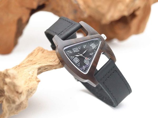 Watch with Leather Strap Quartz  Red Wooden Watches - Image 2