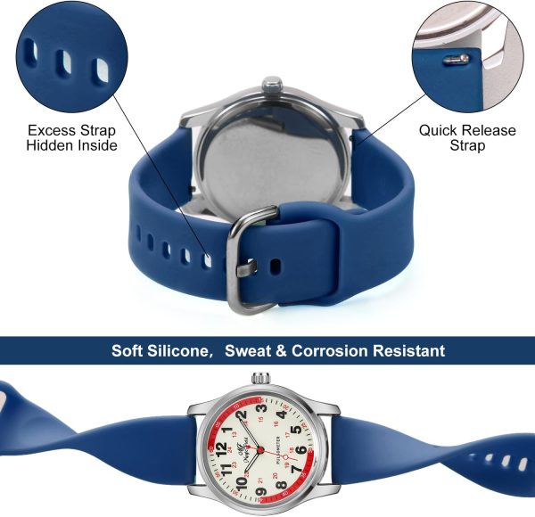 Watch Analog with Second Hand Easy to Read - Image 4