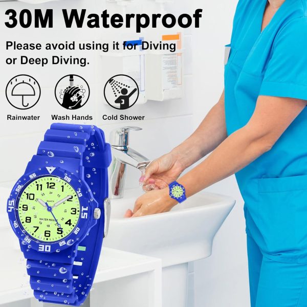 Waterproof Watch for Women 24 Hour Time Dial - Image 3
