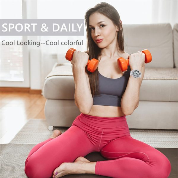 Digital Sports Watch 7 Color LED Light Large Digital Display - Image 6