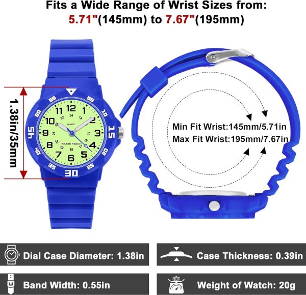 Waterproof Watch for Women 24 Hour Time Dial - Image 4